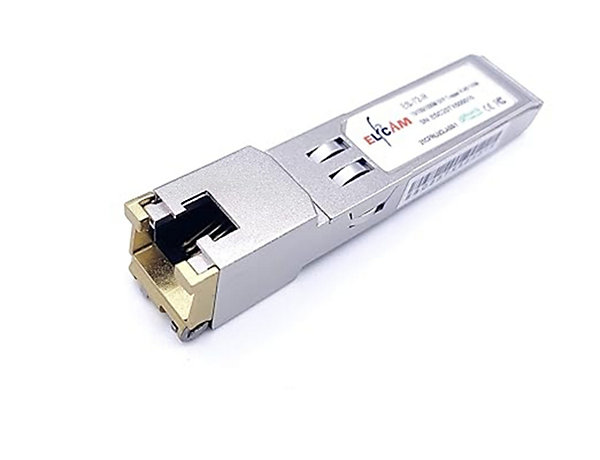 Elfcam - Module SFP  10GBase-T RJ45 - 30 m sur Câble Ethernet Cat7/Cat8, Compatible Freebox Ultra
