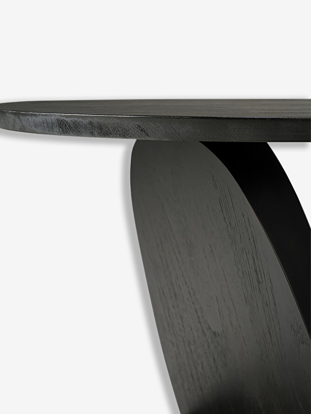 Table d'appoint oblic teck - ethnicraft noir