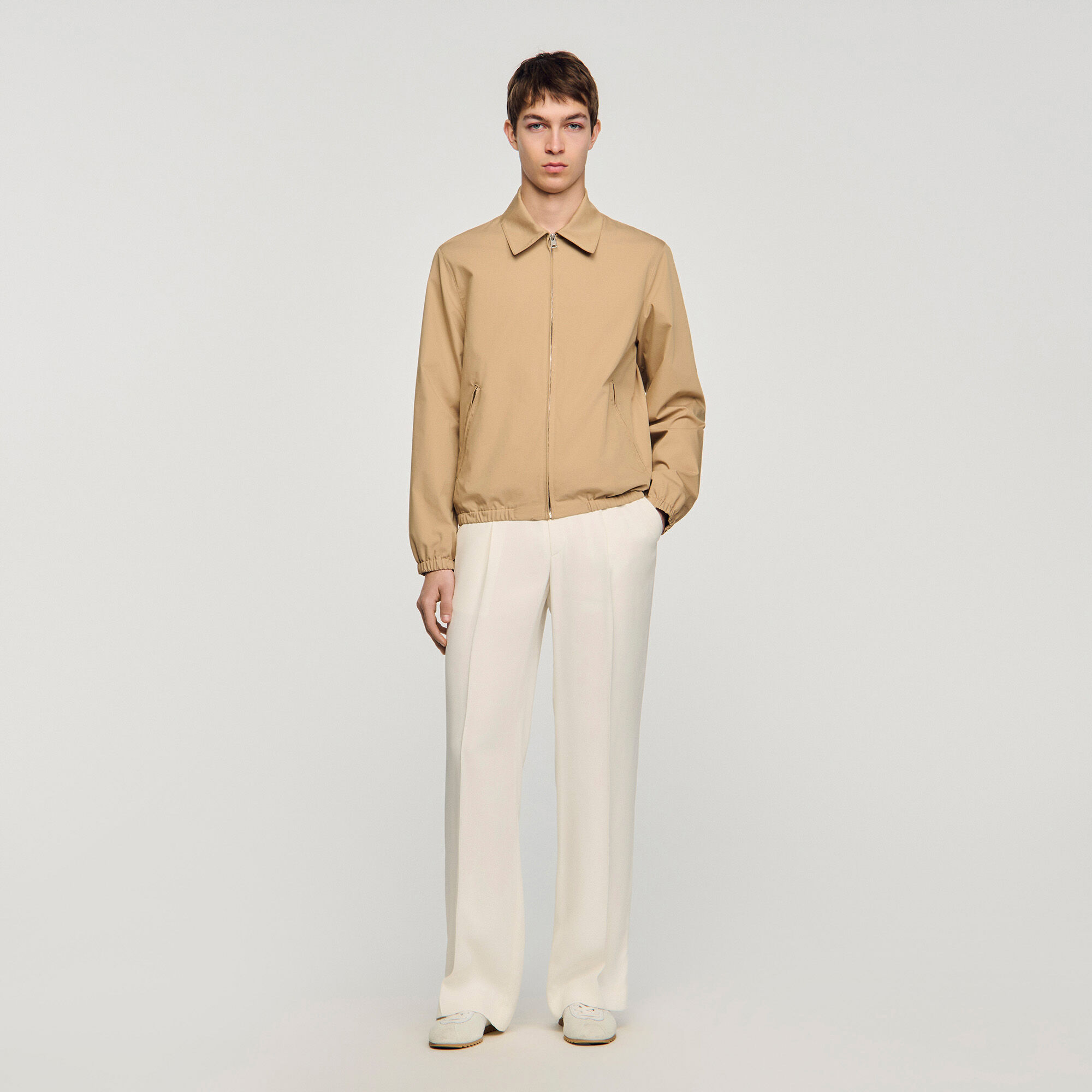 Blouson en coton zippé