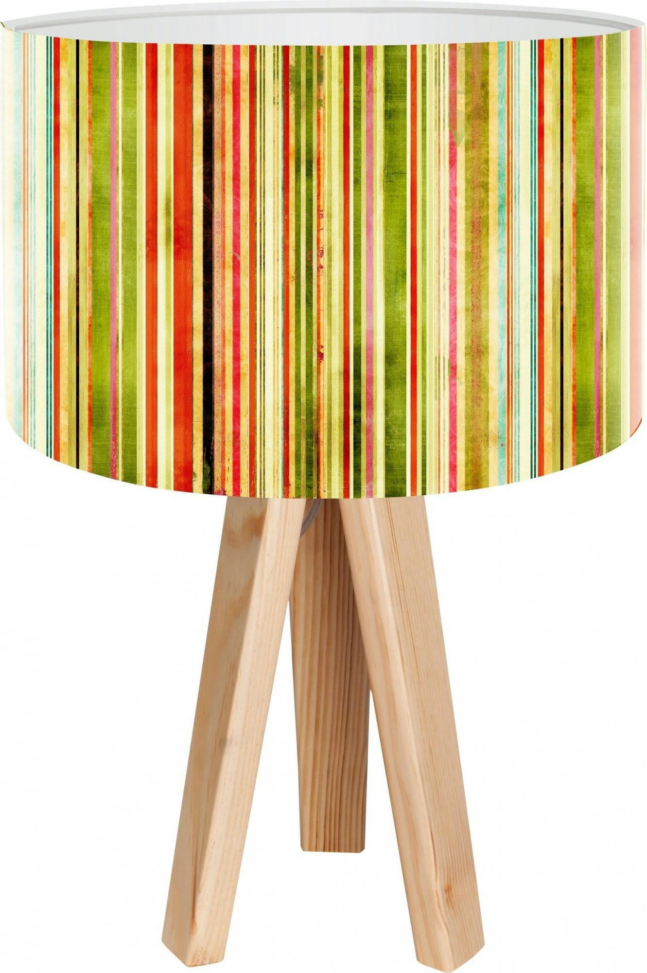 STAMPS - Lampe de chevet Bois Multicolore 30x30x45 cm