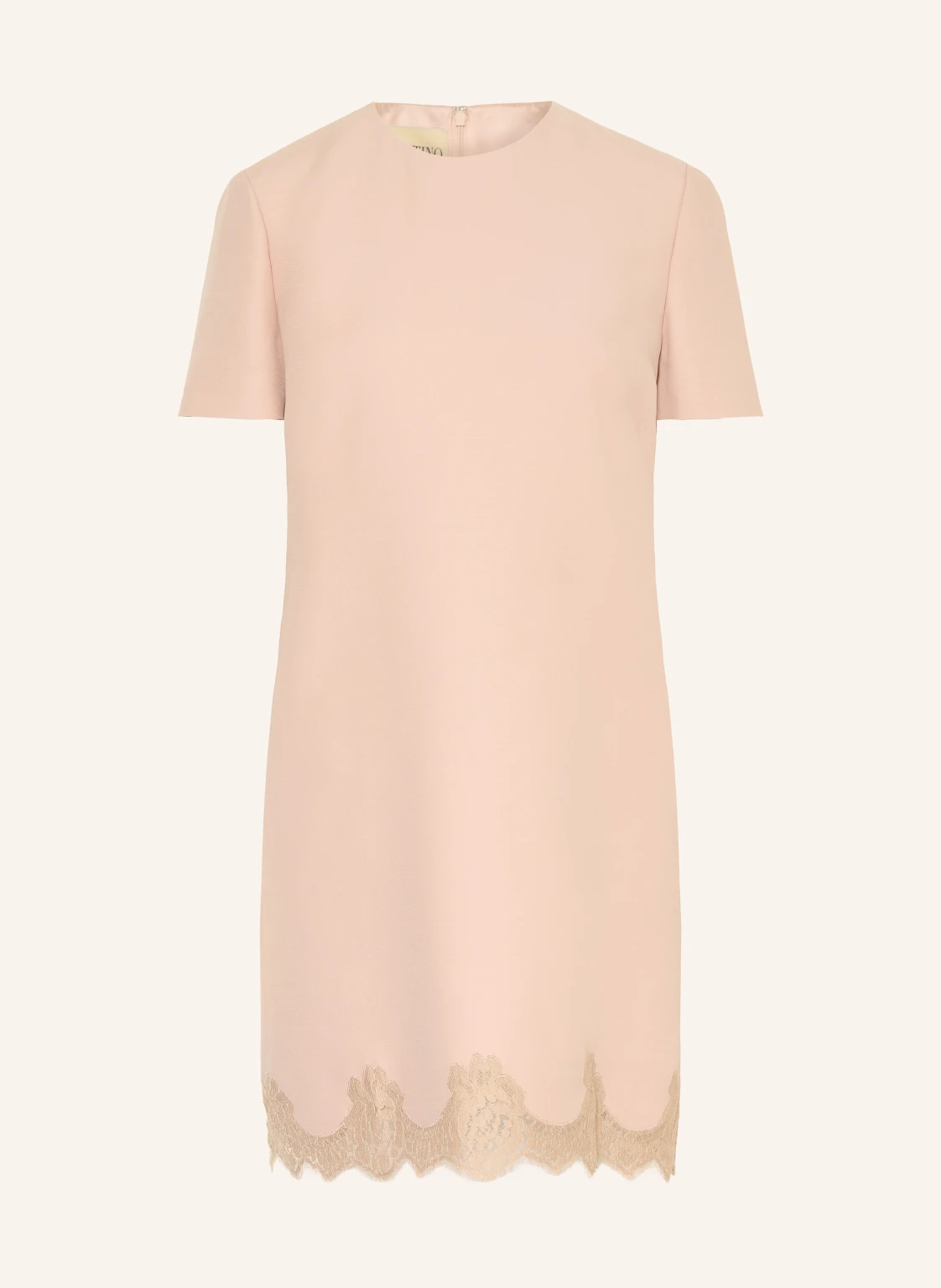 VALENTINO Kleid SOLID mit Seide und Spitze