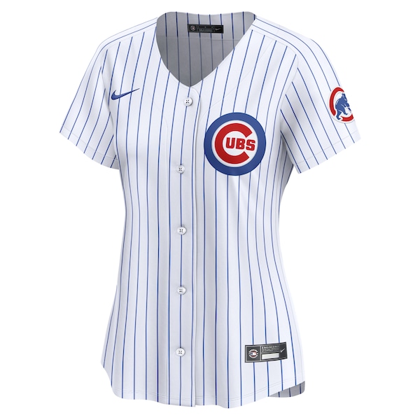 Chicago Cubs Nike Women's Home Limited Custom Jersey - White