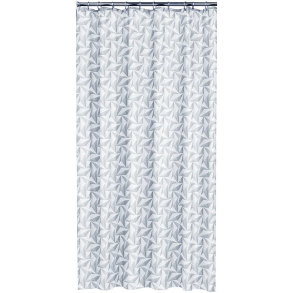 Sealskin Extra Long Shower Curtain 78 x 72 Inch Piega Gray Fabric