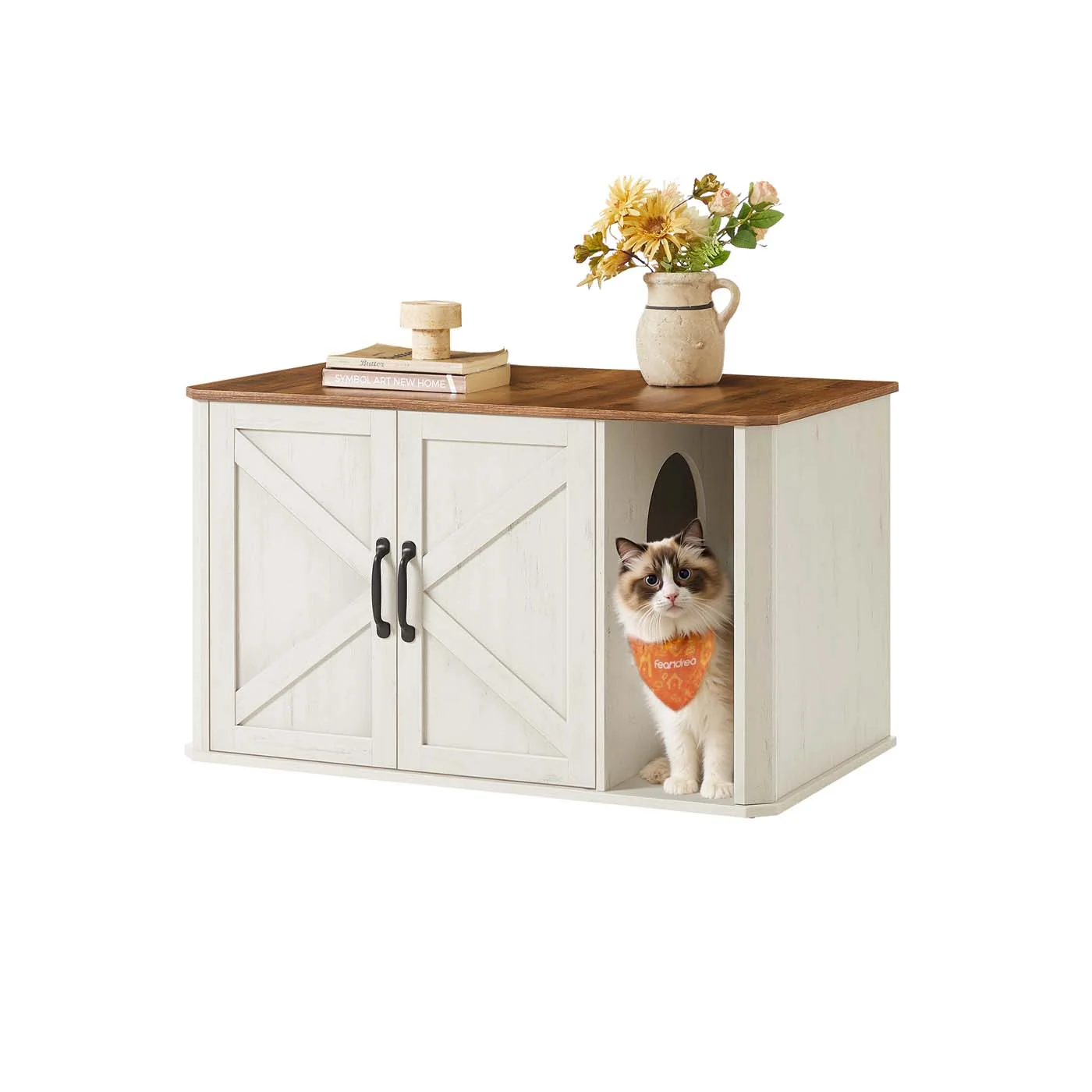 Meuble litière pour chat