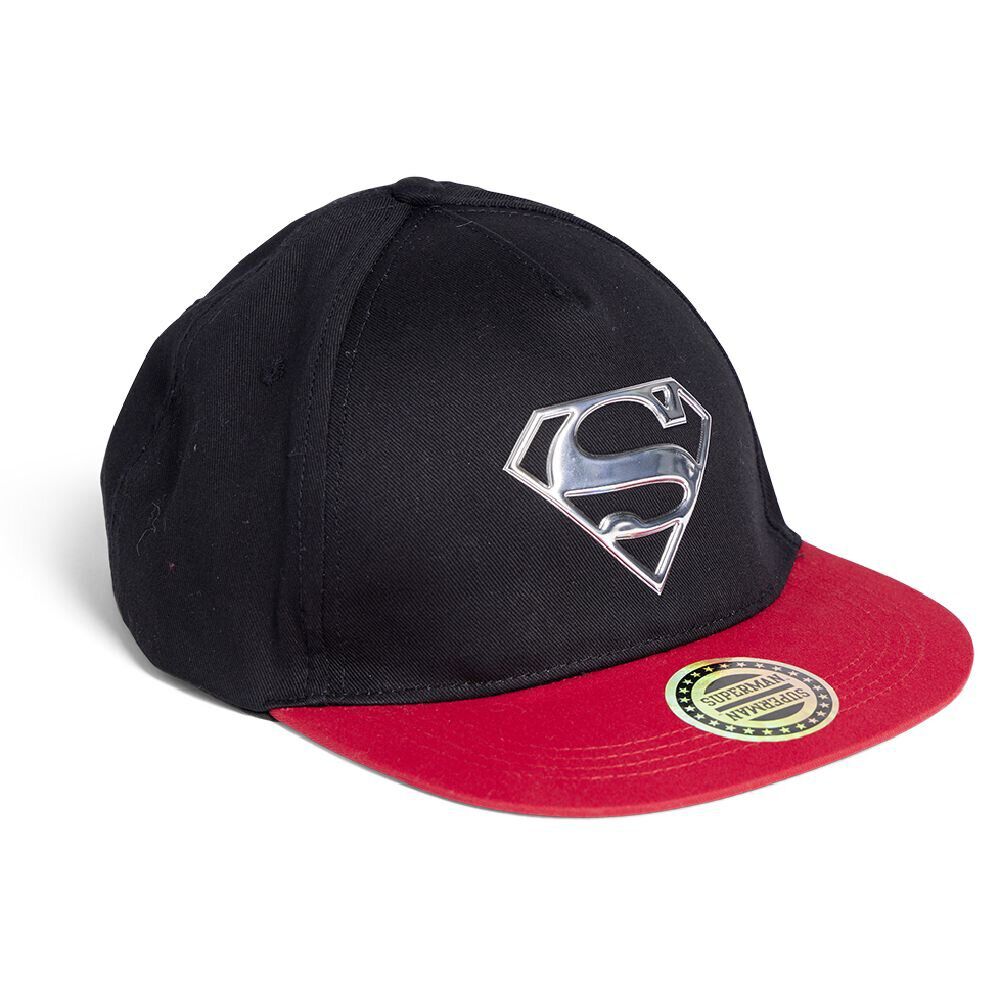 Casquette Superman coton noir et rouge