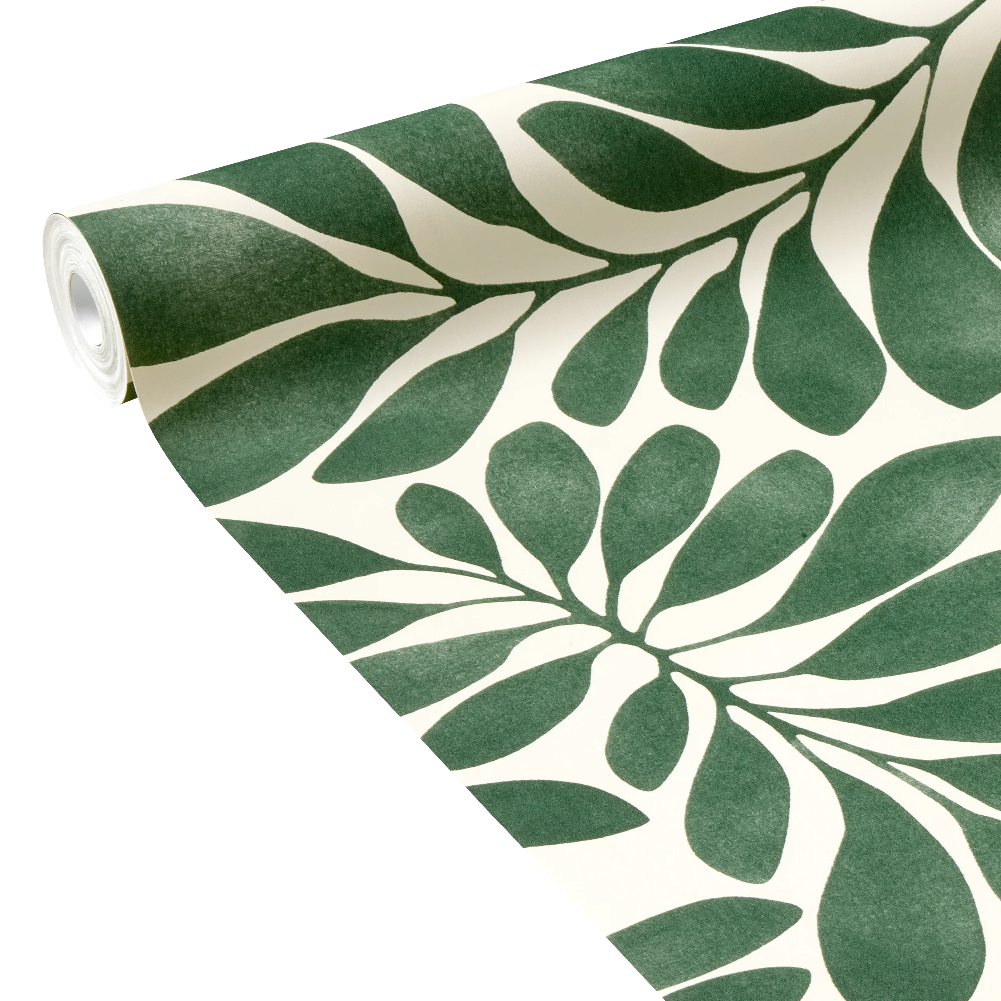 Papier peint intissé EVELEEN coloris vert anglais