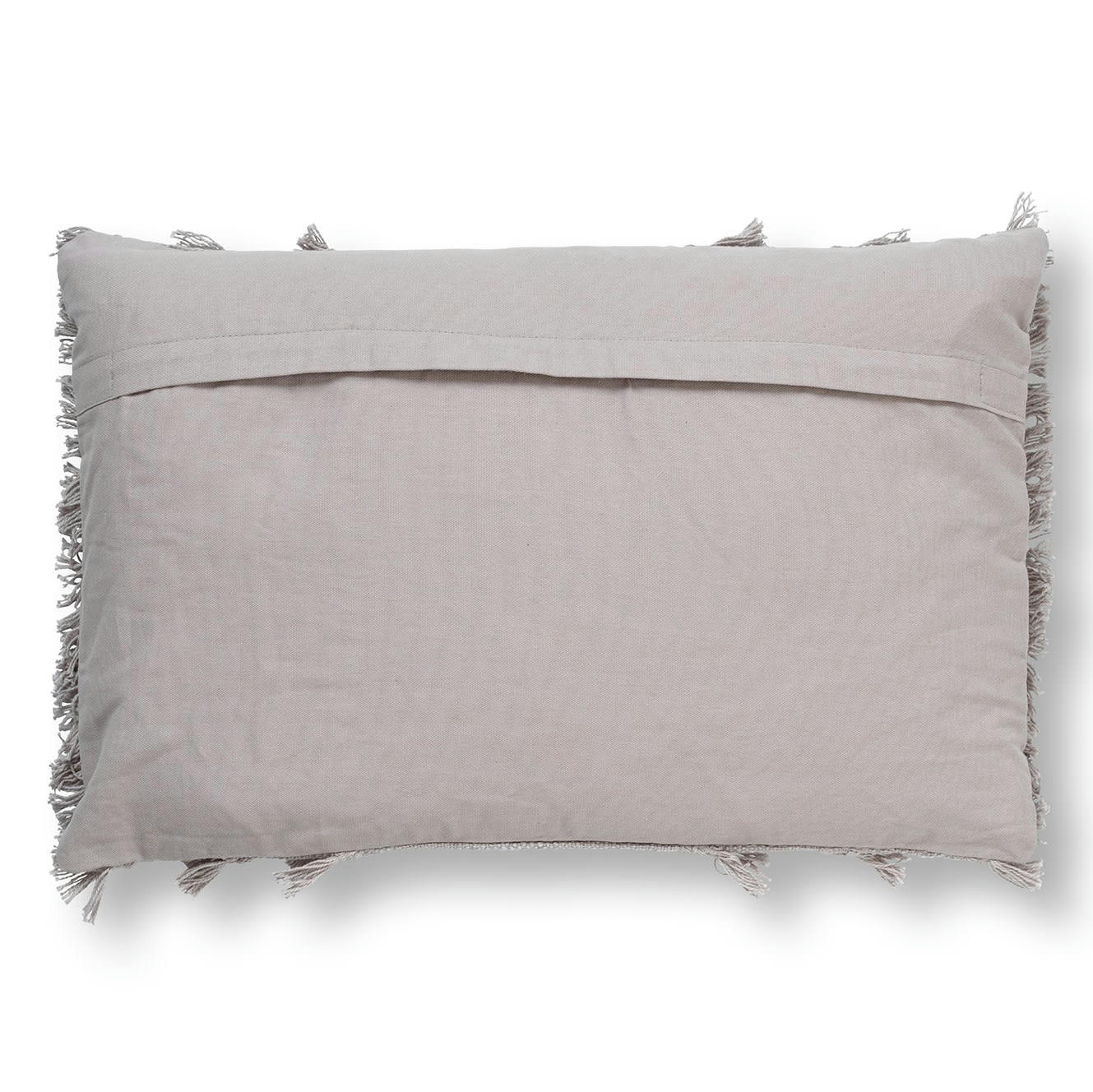 FARA - Housse de coussin gris en coton-40x60 cm uni
