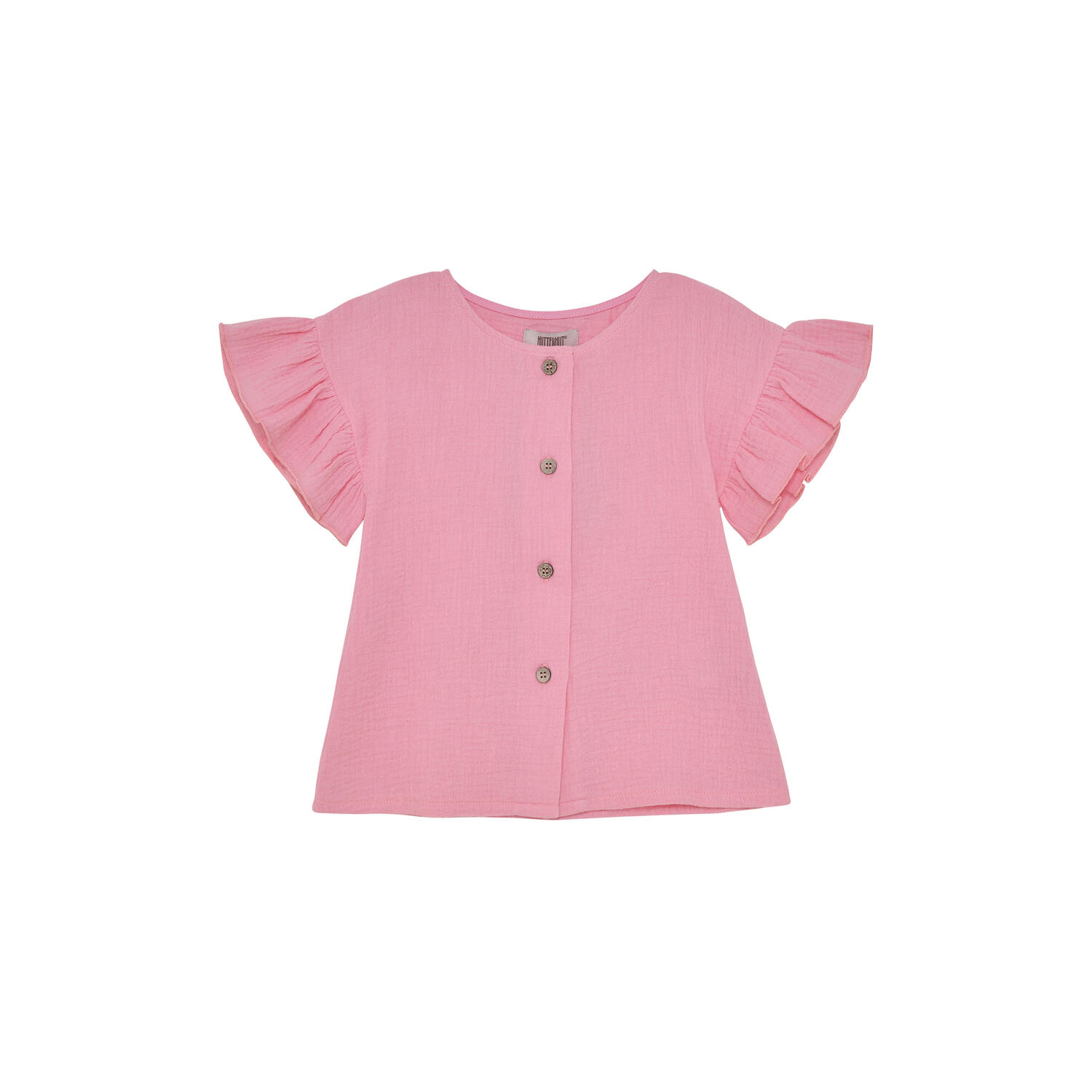 Blouse SS Muslin, plumeria