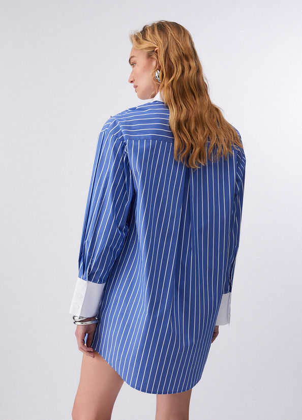 Abito chemisier con ricami gioiello