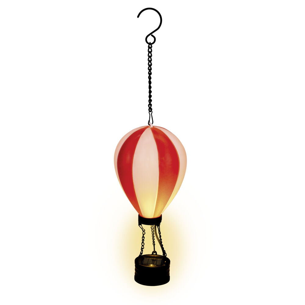 Lanterne solaire à suspendre mongolfière LED H36cm (3 modèles)