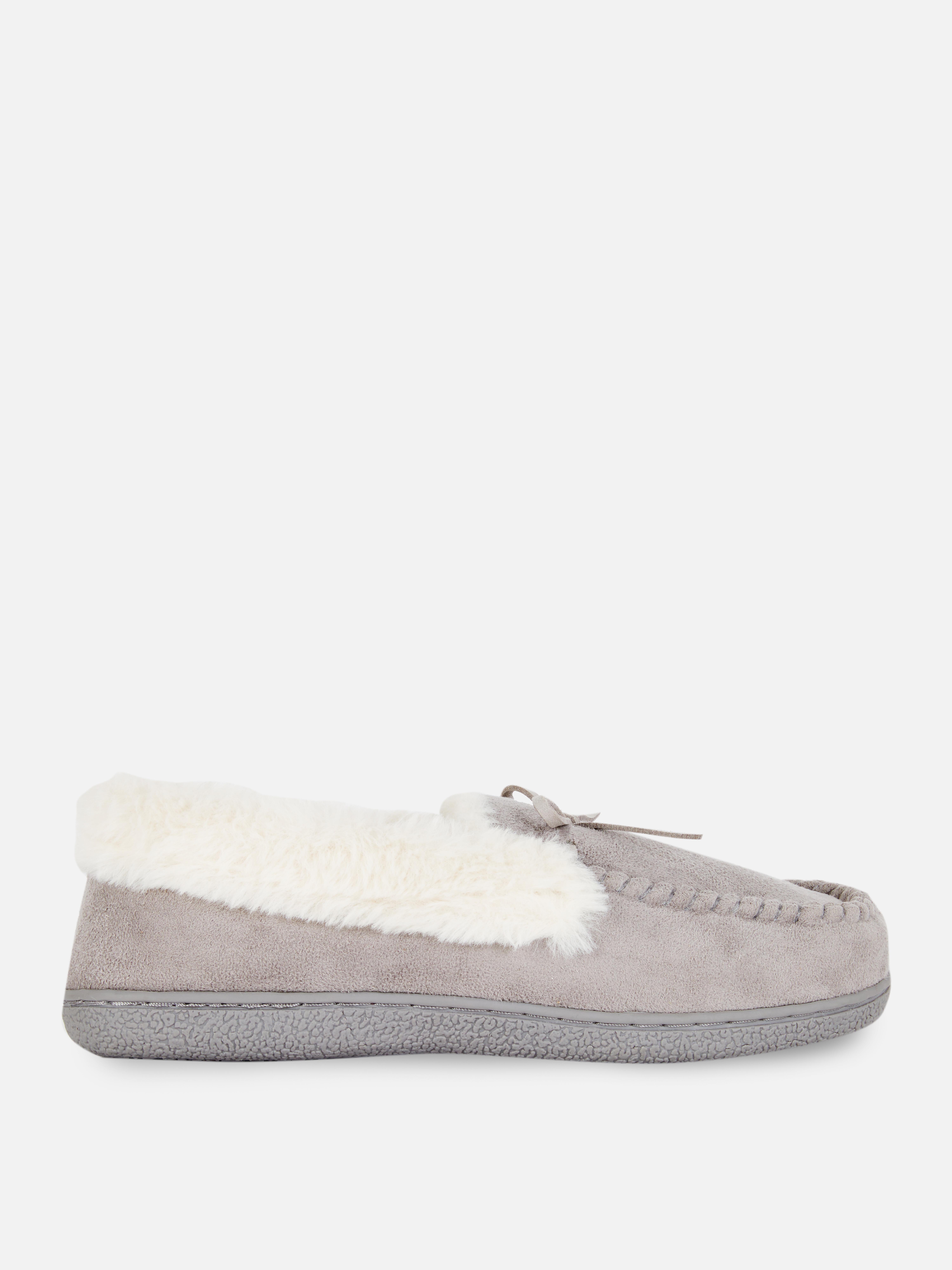 Faux Fur Apron Moccasin