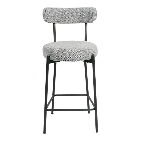 2 tabourets de bar gris boucle Areni