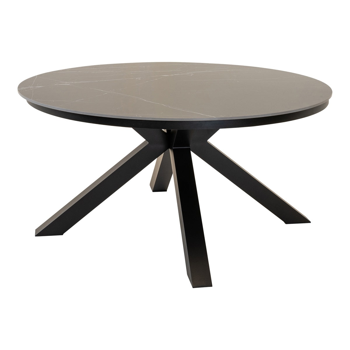 Lesli Living tuintafel Portoro - grijs - Ø158cm