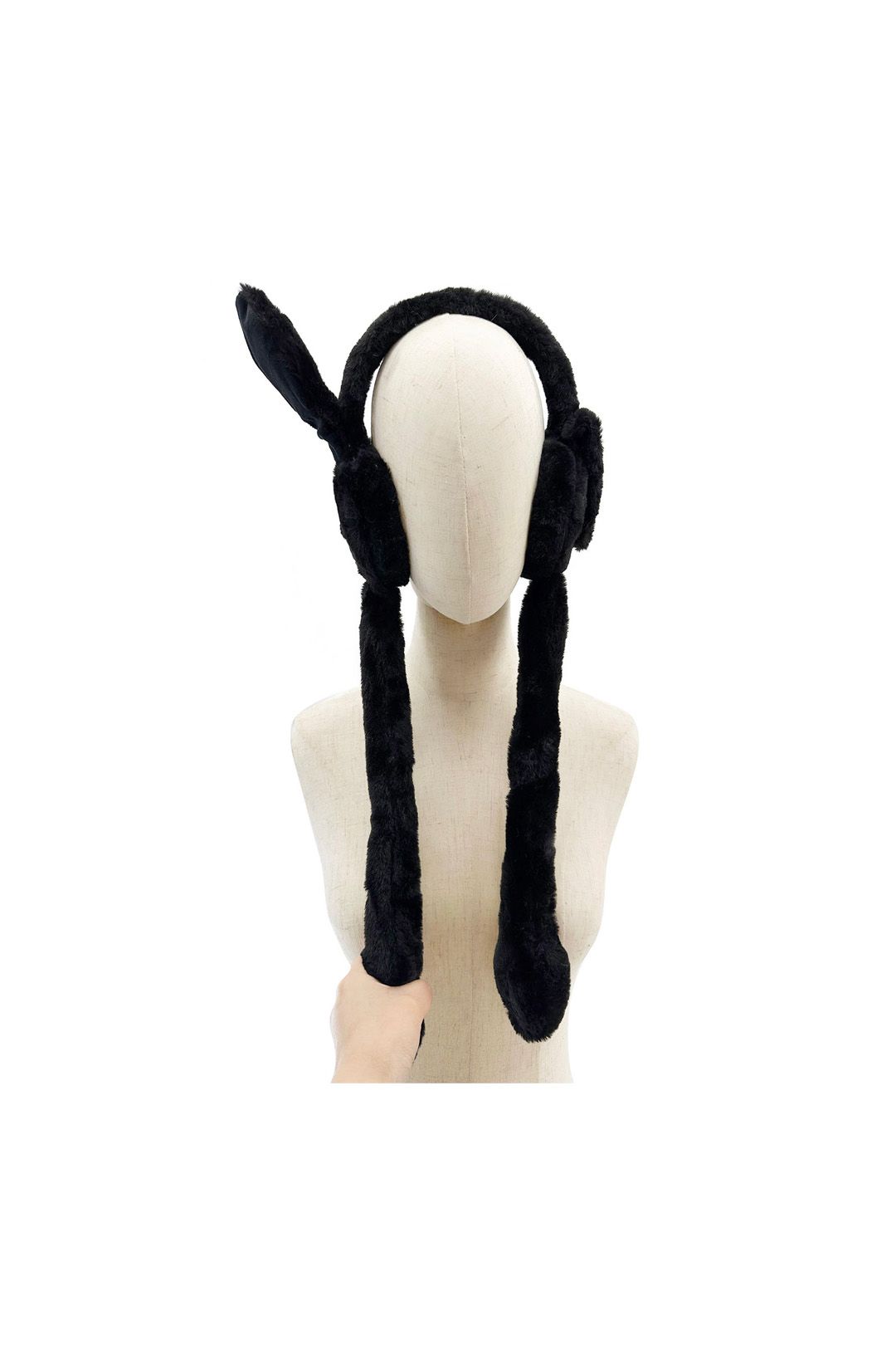 Vellin Fluffy Dangling Earmuffs with Flappy Ears