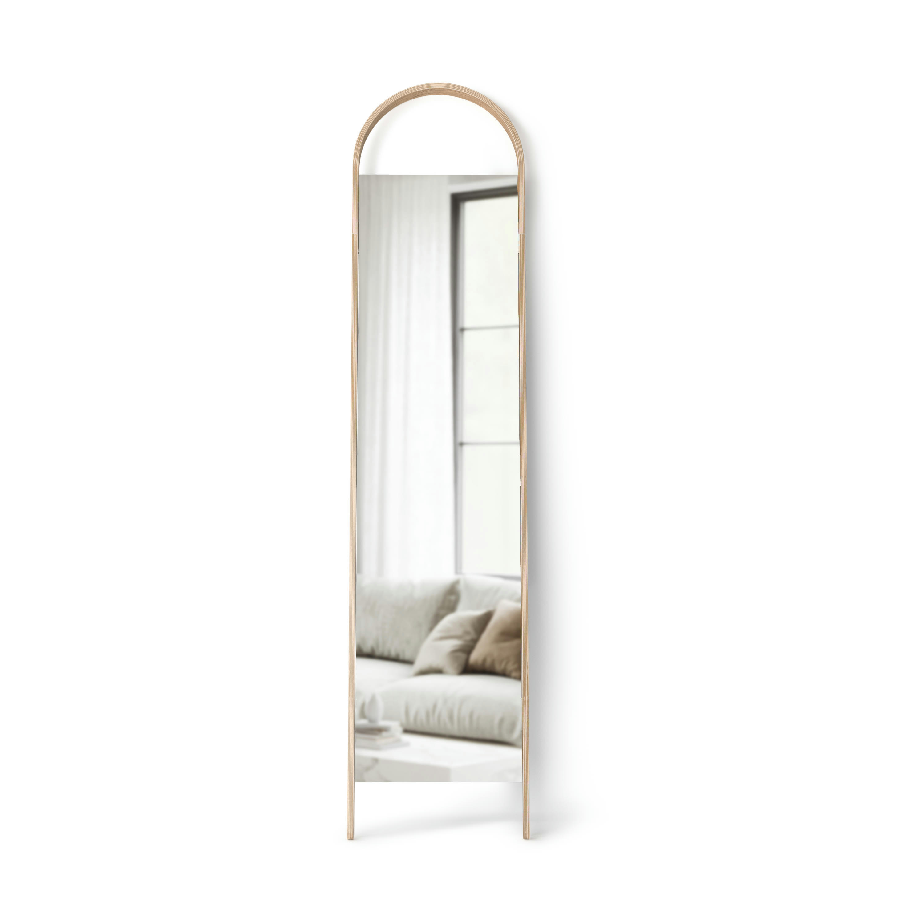 BELLWOOD - Miroir Mural naturel 82cm