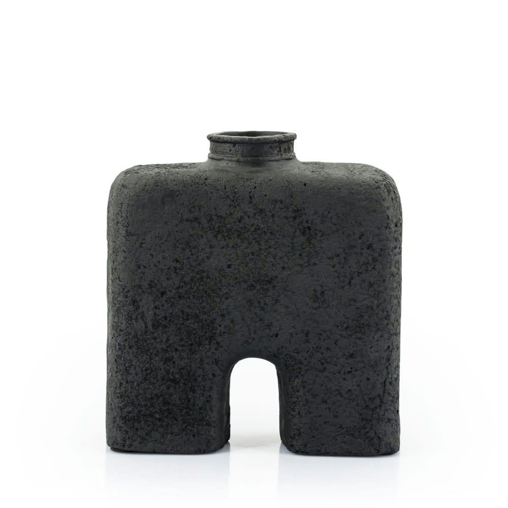 ARC - Vase en arc H32cm noir