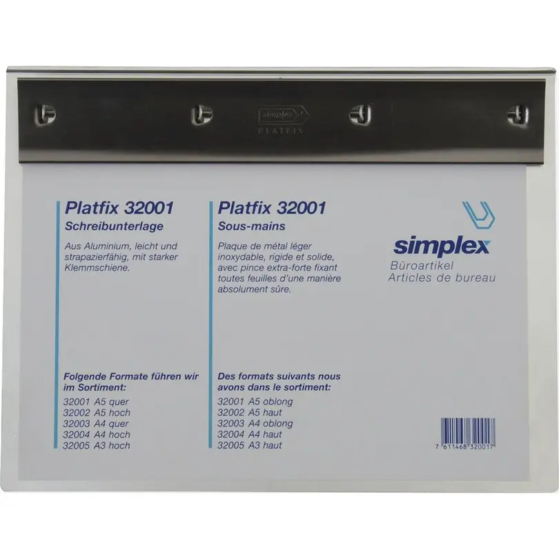Schreibunterlage Platfix