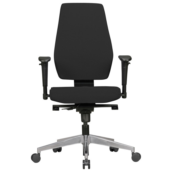 FineBuy Krzesło do biurka Tkanina czarny