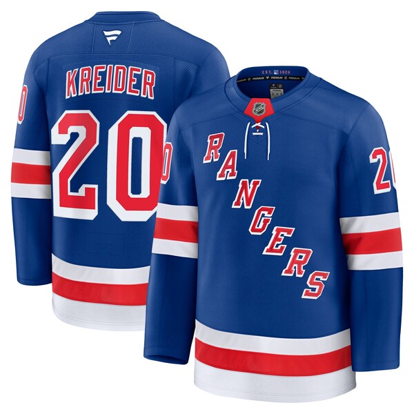 Chris Kreider New York Rangers  Home Premium Jersey - Blue