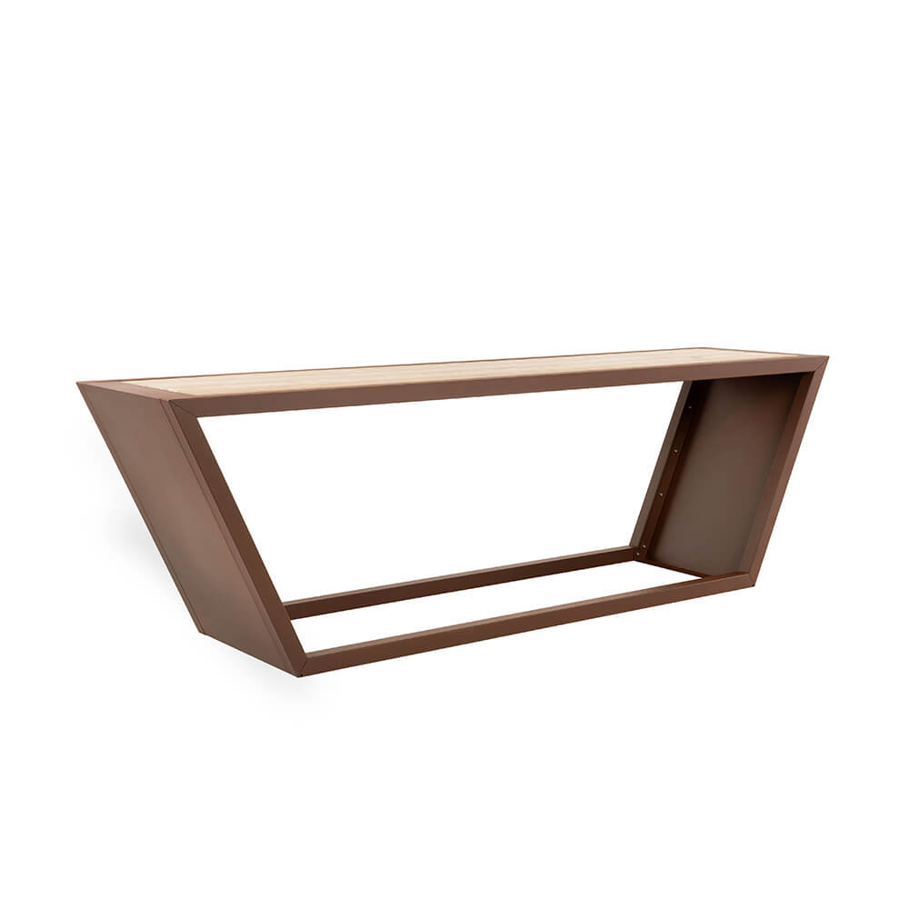 HOME DELUXE Stalen zitset KOBON Bruin - Made in Germany - 1 x tafel