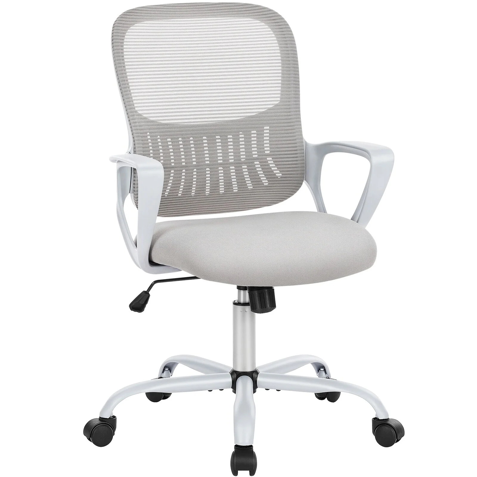Ergonomic Office Chair with Lumbar Support - Adjustable Swivel Task Chair - 24.2x22.8x41.5