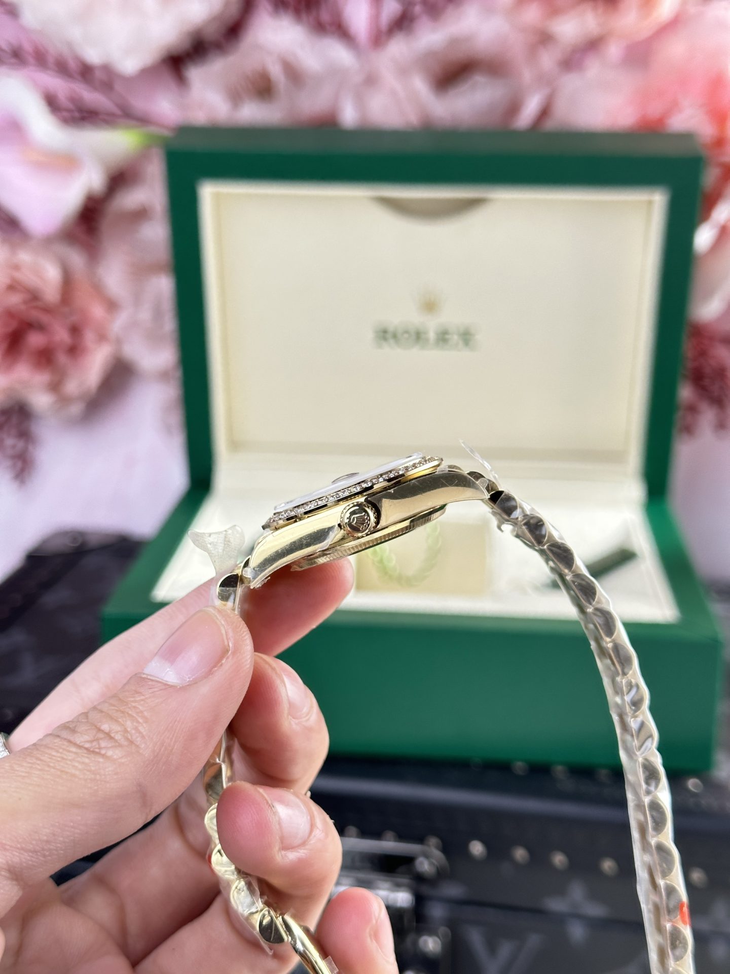 Rolex Datejust 278288 YG Plated Champagne Dial CZ Diamonds 31mm AAA Replica