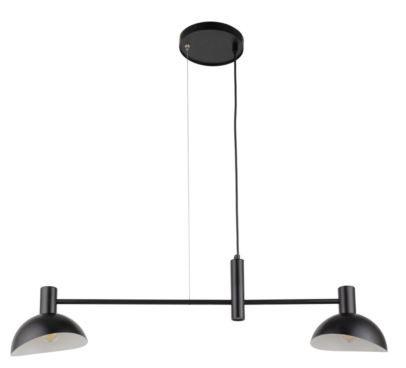 Lampa wisząca czarno-biała Artis 2xE14x40W wym: 70x90x18 cm Sigma Lighting