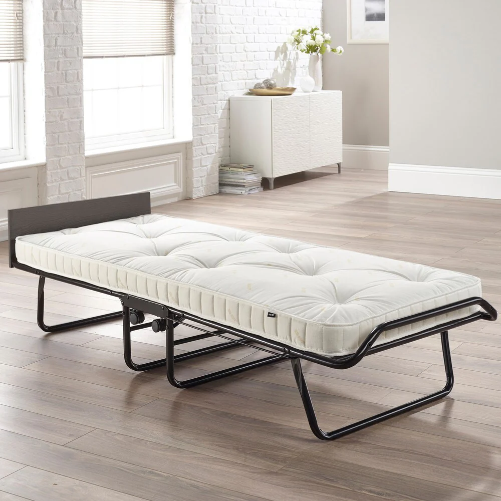 Jay-Be Visitor Cot Folding Guest Bed with Micro e-Pocket Spring Mattress, Twin