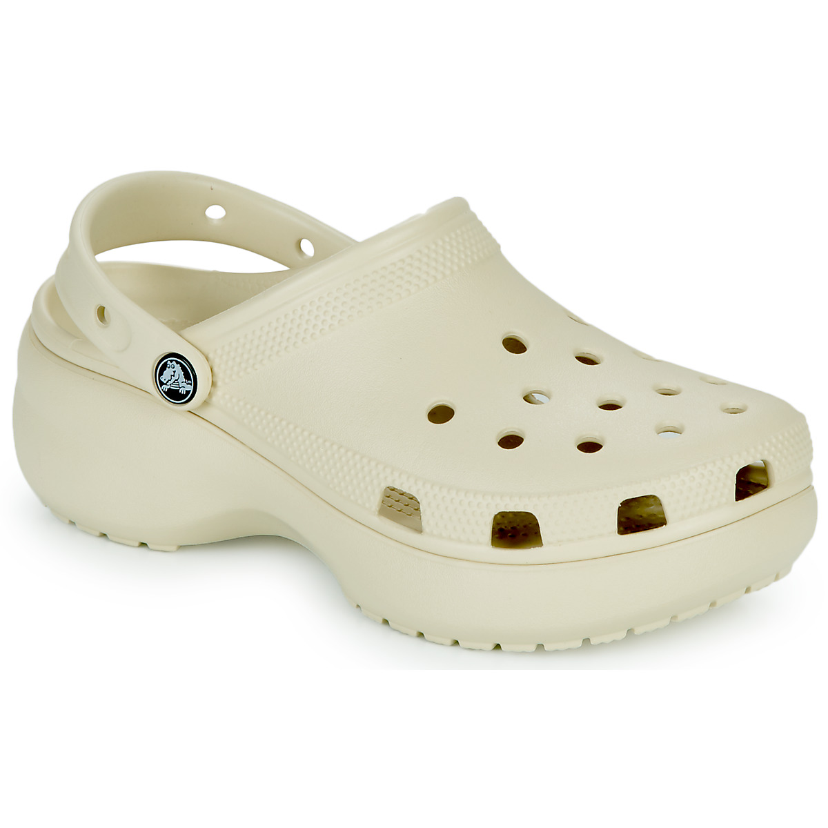 Crocs - CLASSIC PLATFORM CLOG W - Beige