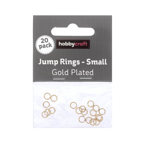 Gold Plated Jump Rings 5mm 20 Pack