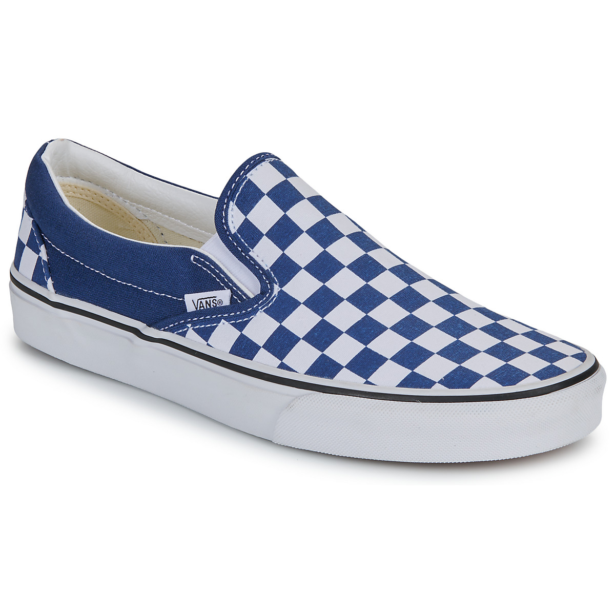Vans - Classic Slip-On COLOR THEORY CHECKERBOARD Deep Indigo - Marine / White