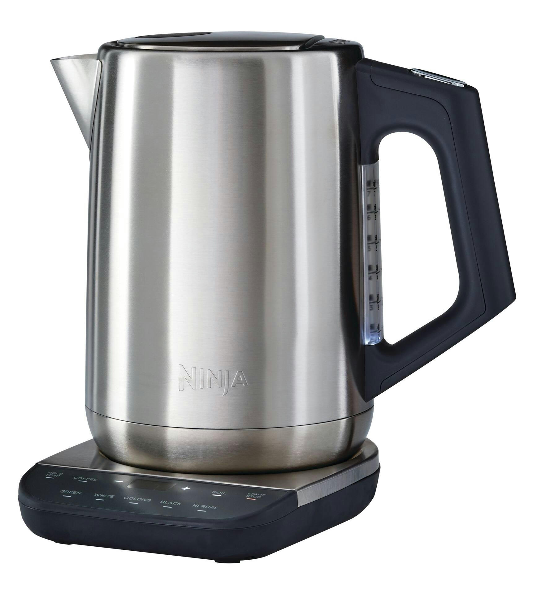 Ninja Precision Temperature Electric Kettle w/ 7 Preset Temperatures, Stainless Steel, 1.7-L