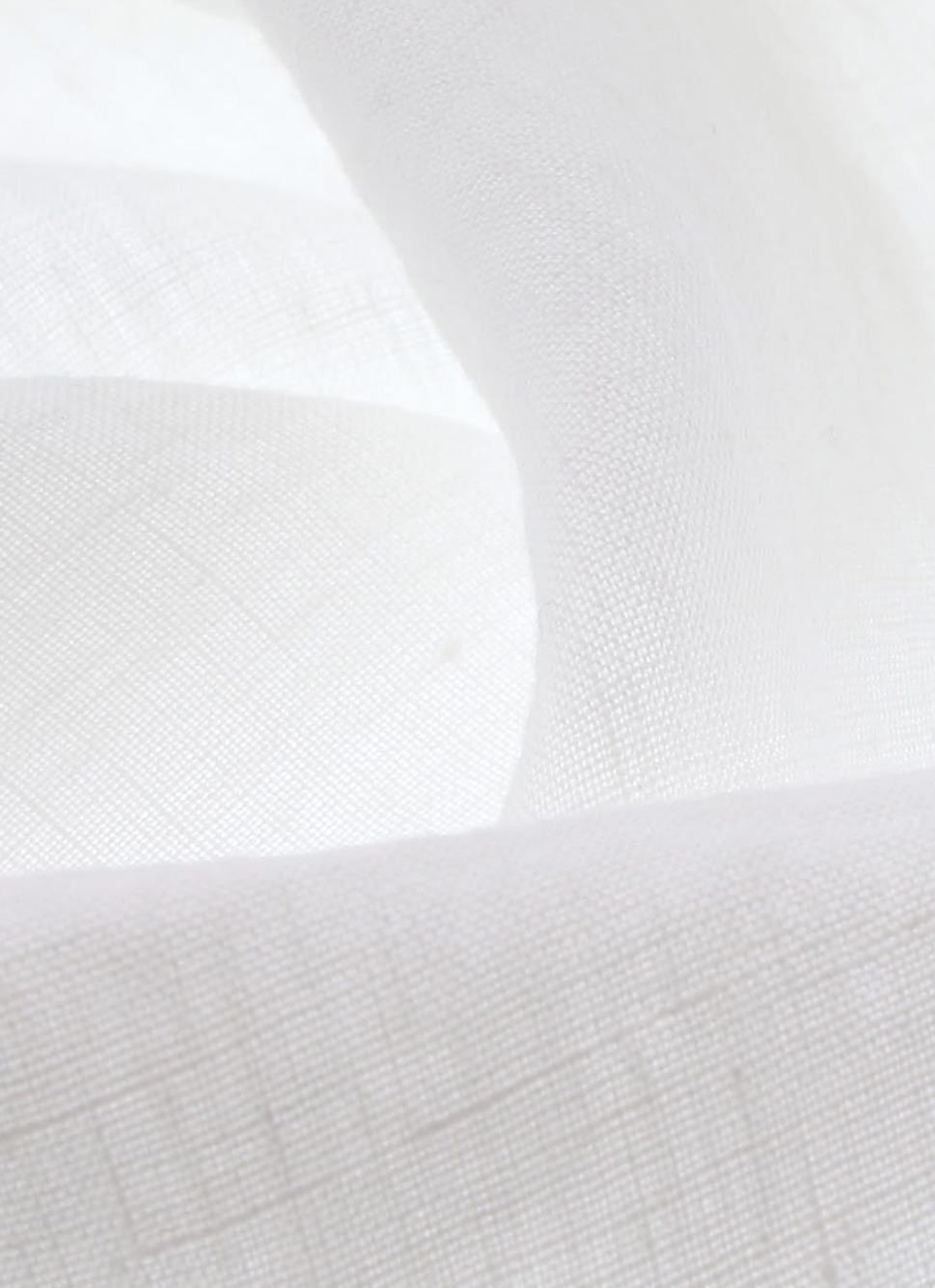 RIDEAU EN LIN LAVÉ UNI BLANC