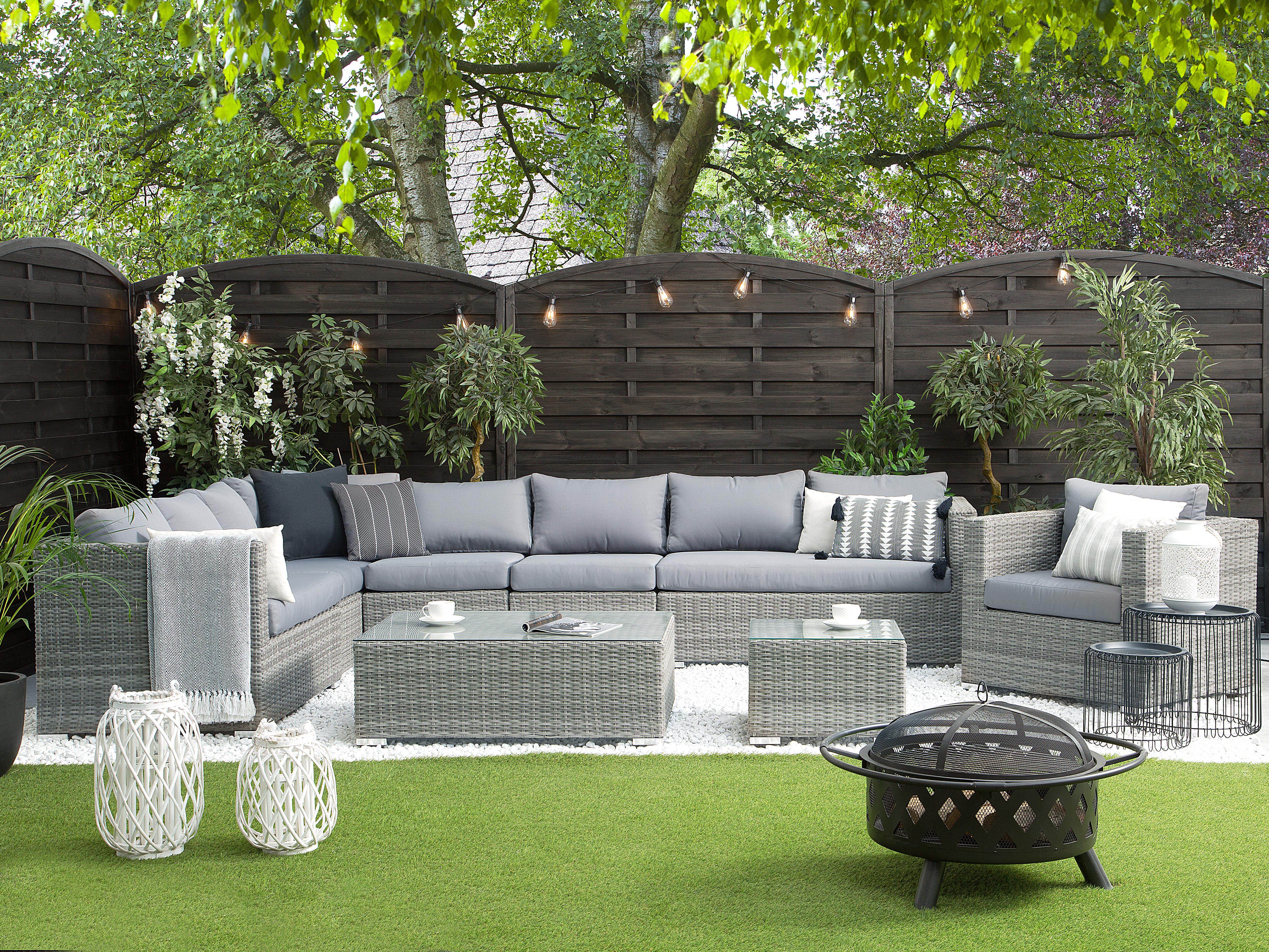 Outdoor Cushion Cover Set XXL Grey