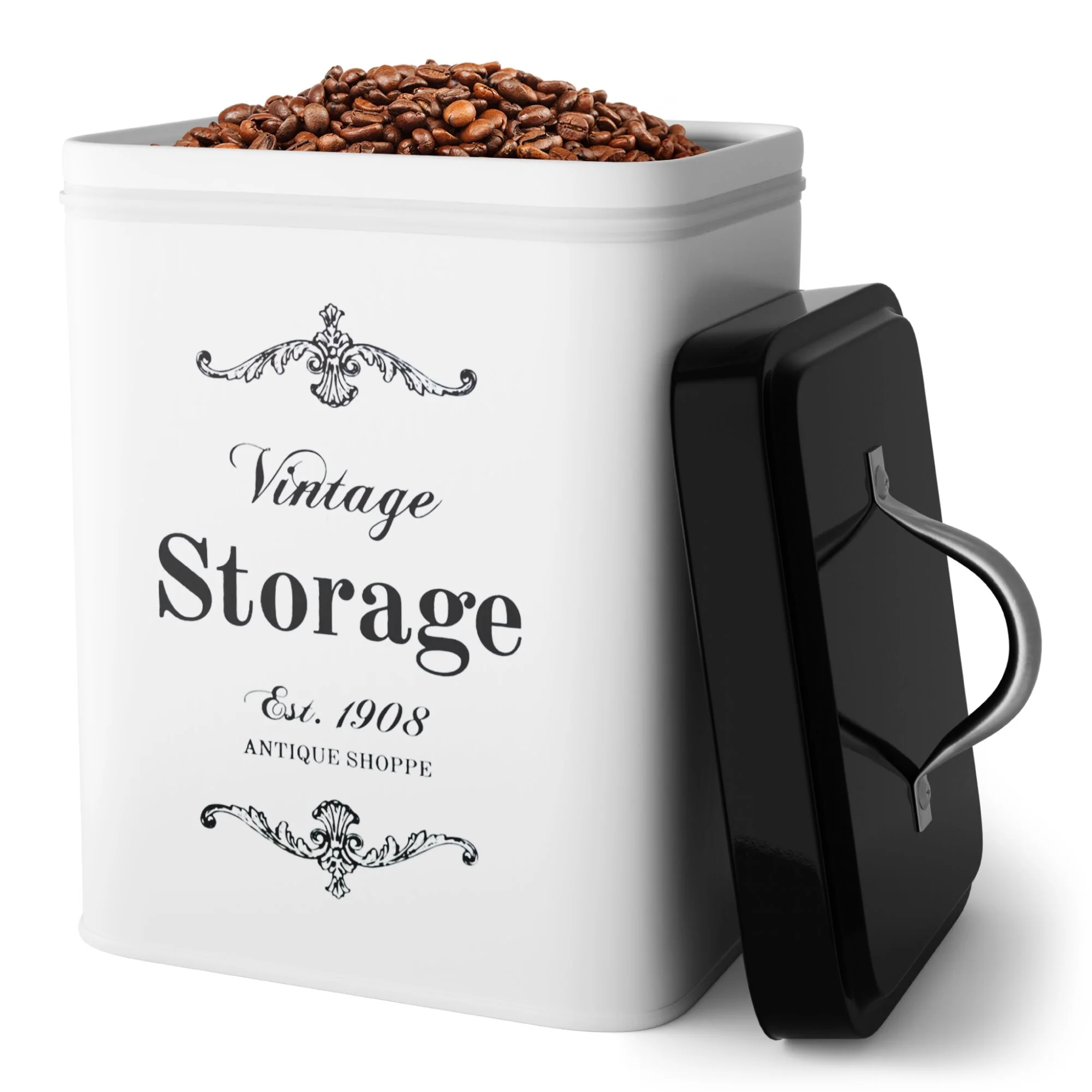 Amici Home Antique Shoppe Vintage Metal Canister