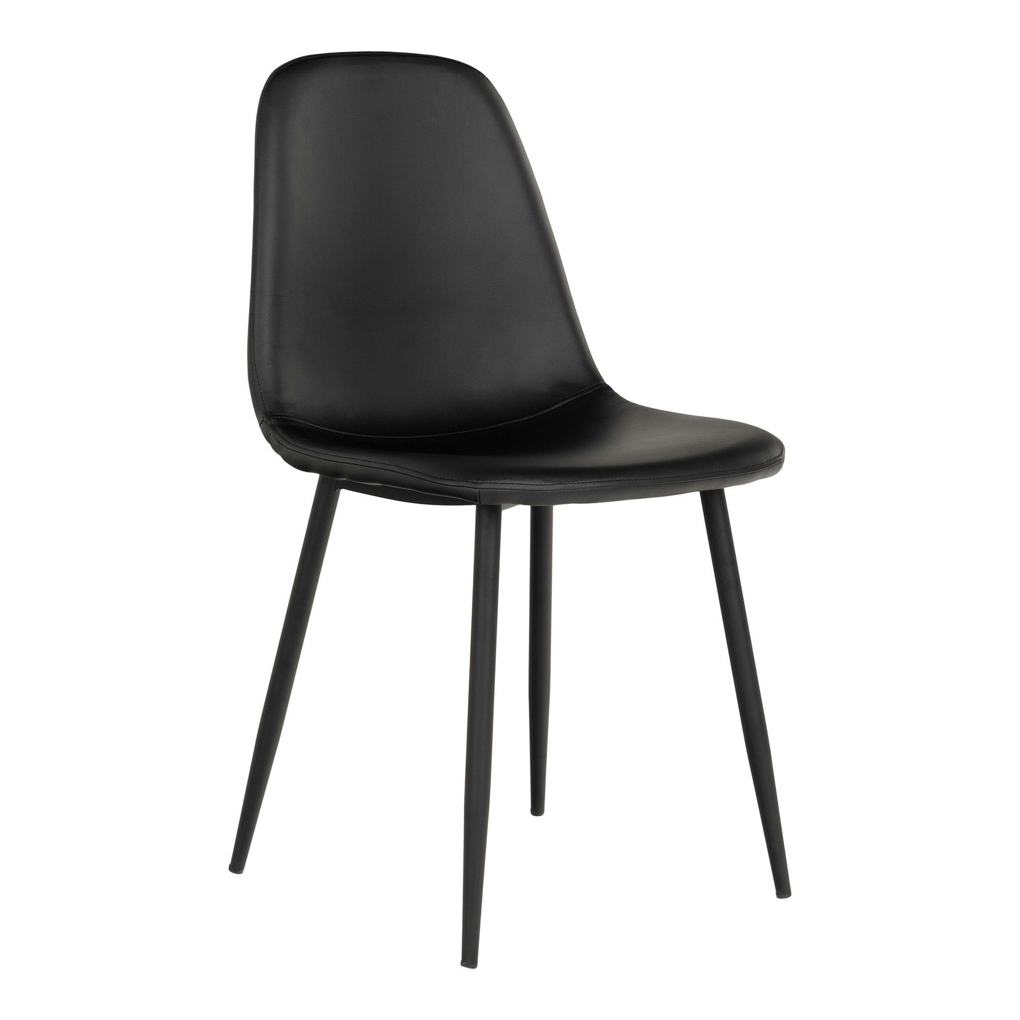Chaise de salle à manger noire (lot de 2) BERLIN