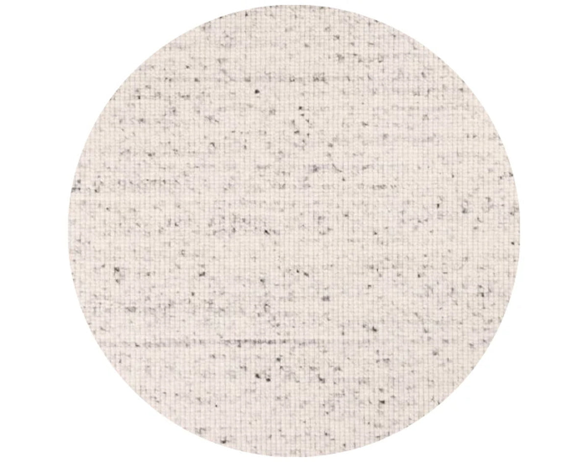 DÉJA Living Vloerkleed Bela - Rond Lichtgrijs Wol - Ø160cm