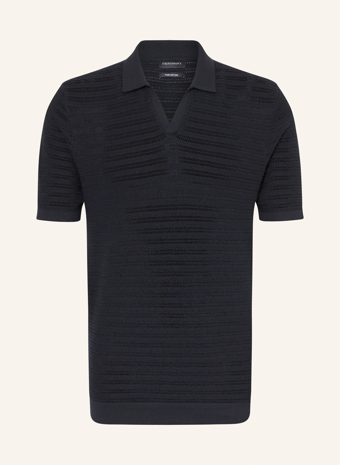 STROKESMAN'S Strick-Poloshirt