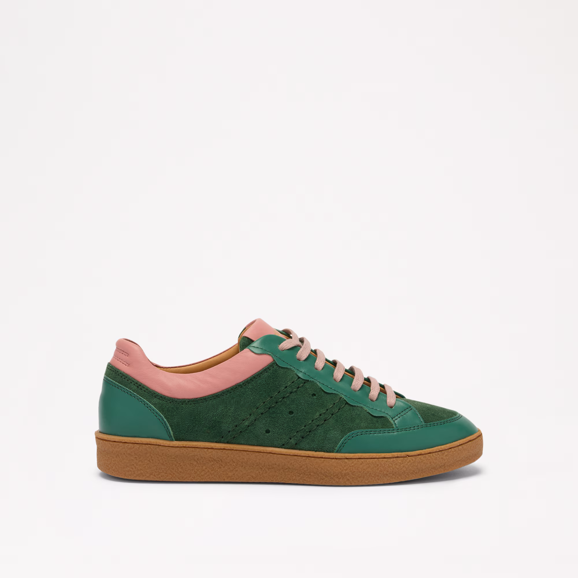 Roller<br>Scalloped Lace Up Trainer