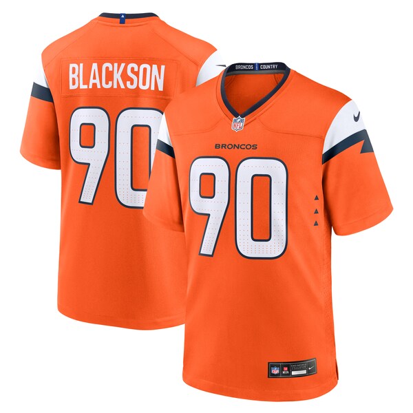 Angelo Blackson Denver Broncos Nike Game Jersey -  Orange