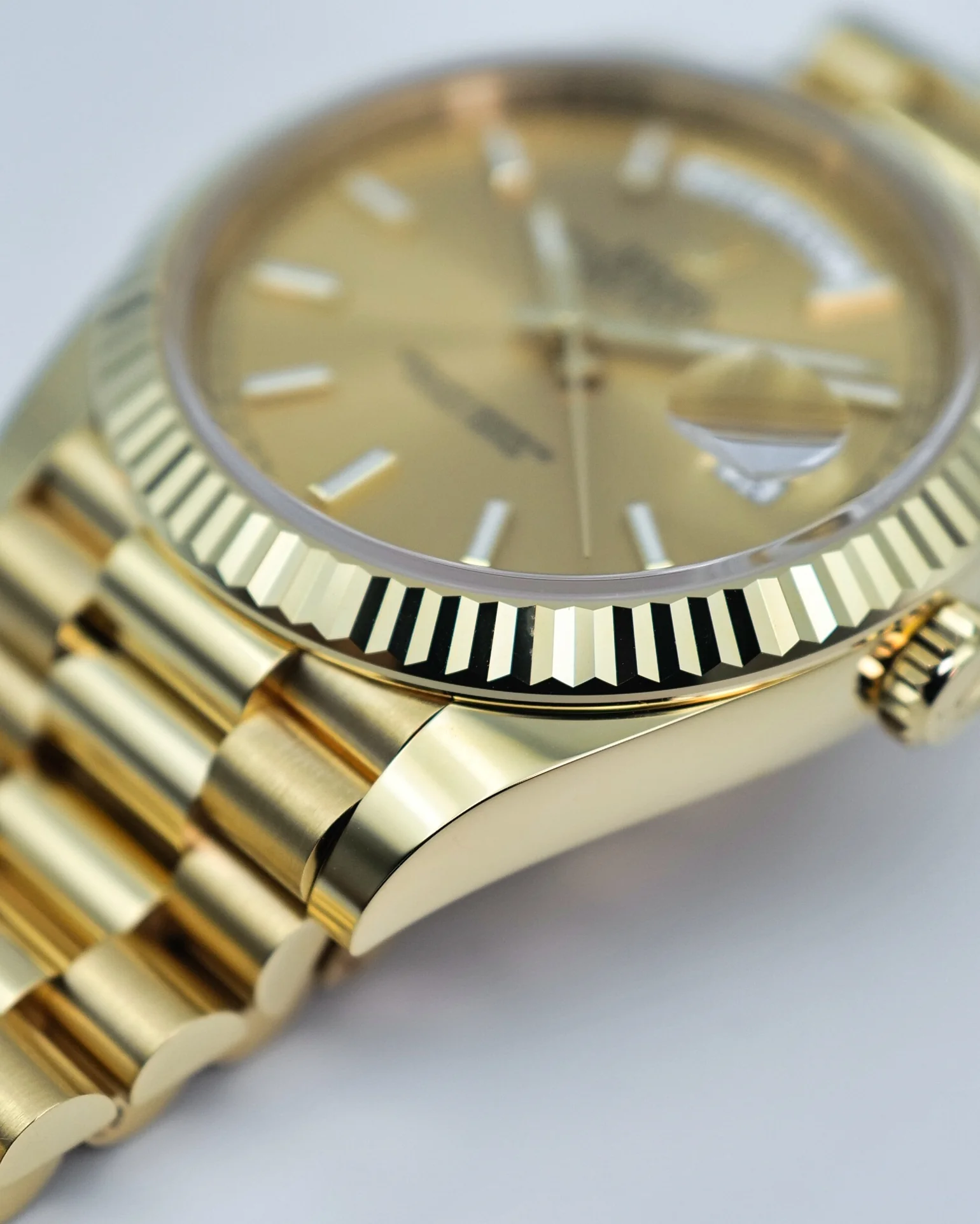 Rolex Day-Date 228238 YG Plated Champagne Dial 40mm Replica