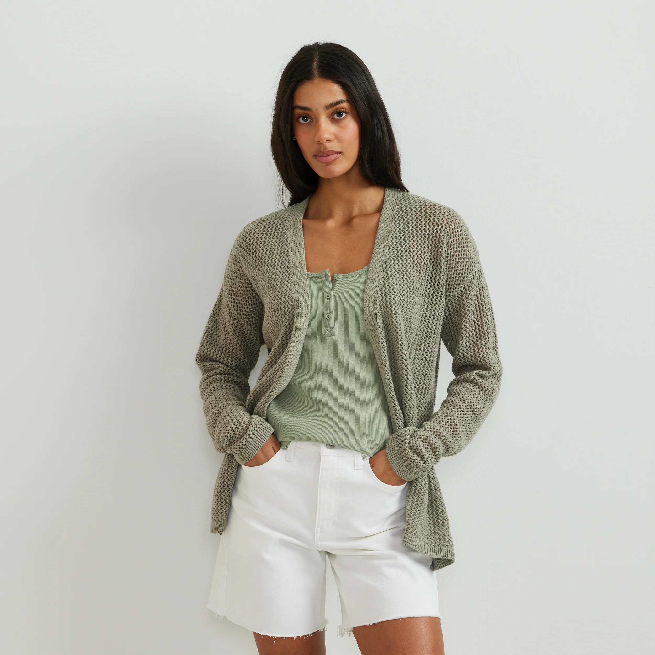 Women's Open-Front Cardigan