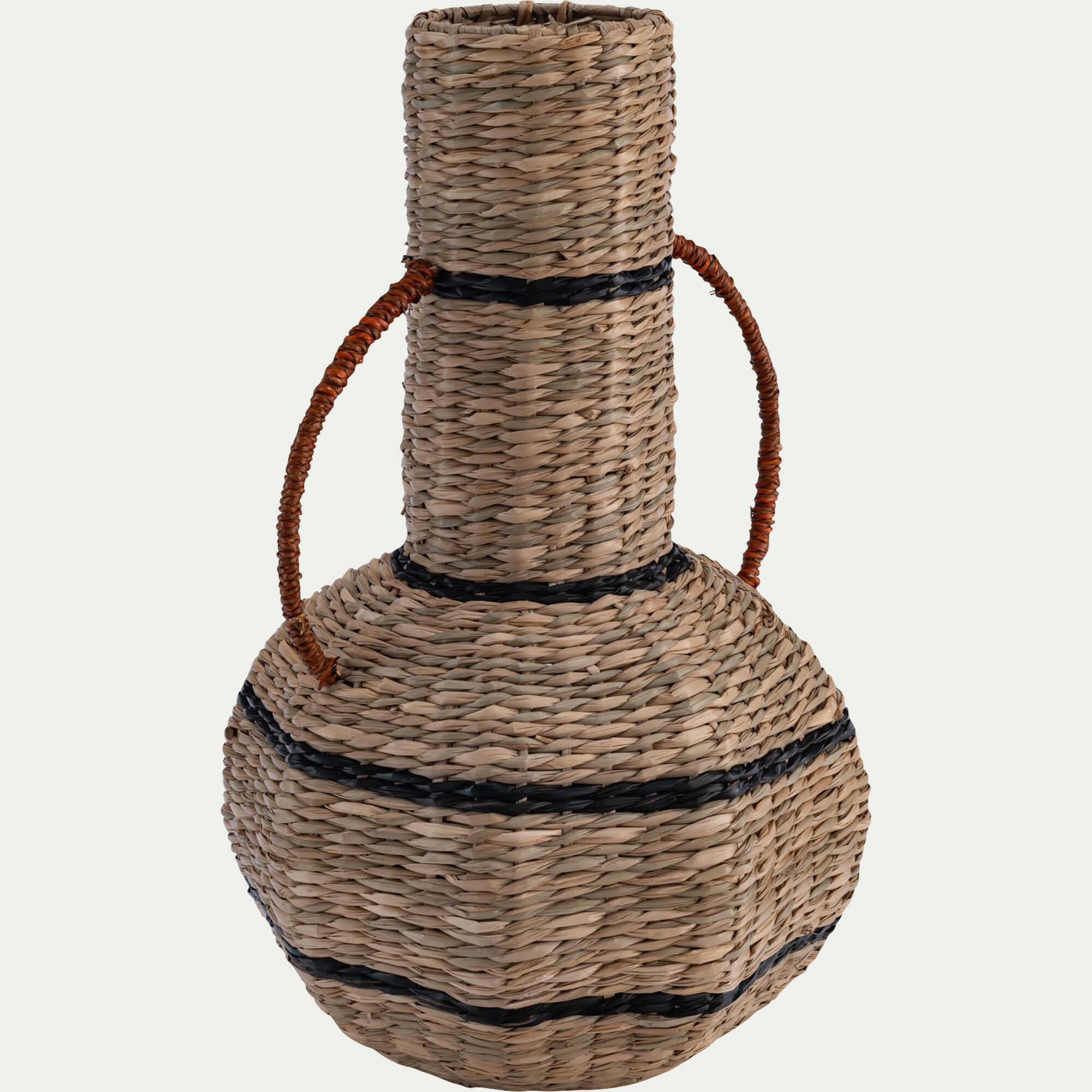 LAINA - Vase amphore en jonc de mer H45cm - naturel