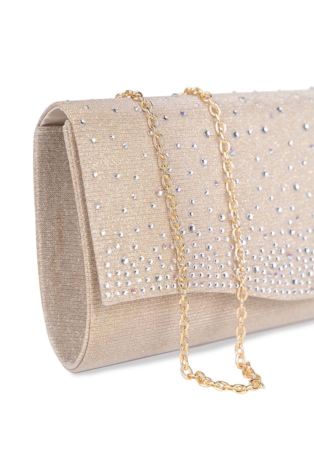 Paradox London Deja Glitter Diamante Clutch Handbag
