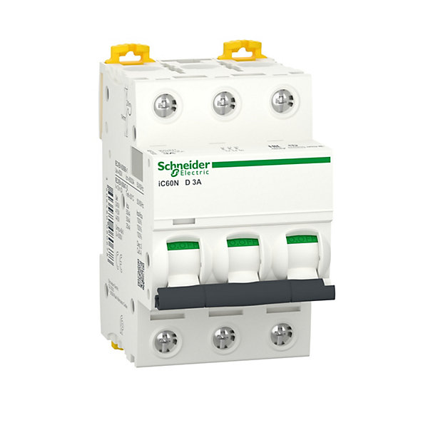 A9f75303 - Disjoncteur Courbe D Triphasé 3a - 3p - 50ka - à Vis - Schneider Electric Acti9 Ic60n