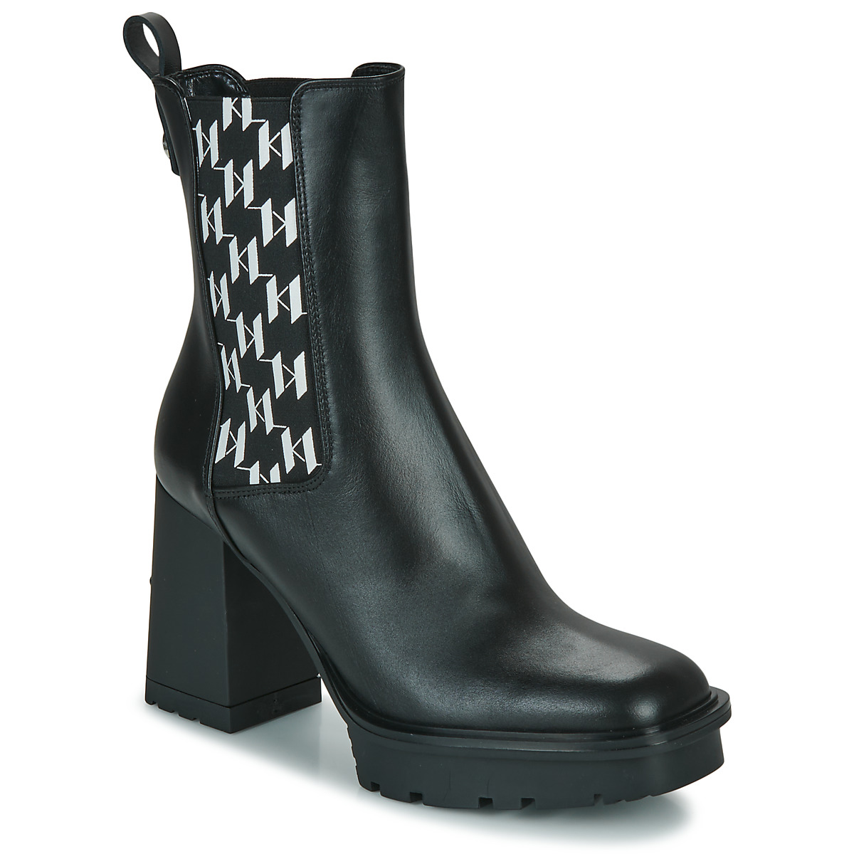 Karl Lagerfeld - VOYAGE VI Monogram Gore Boot - Black
