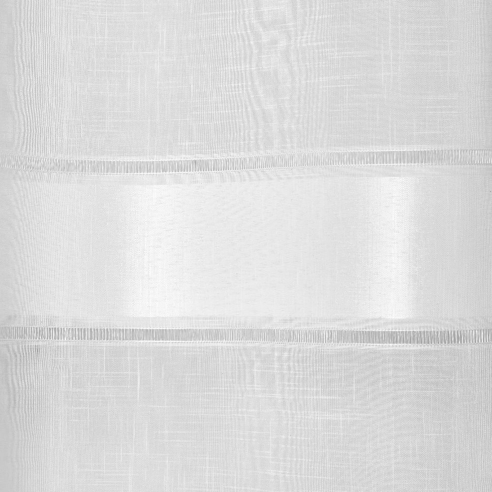 Voilage à oeillets fantaisie blanc 140x260cm