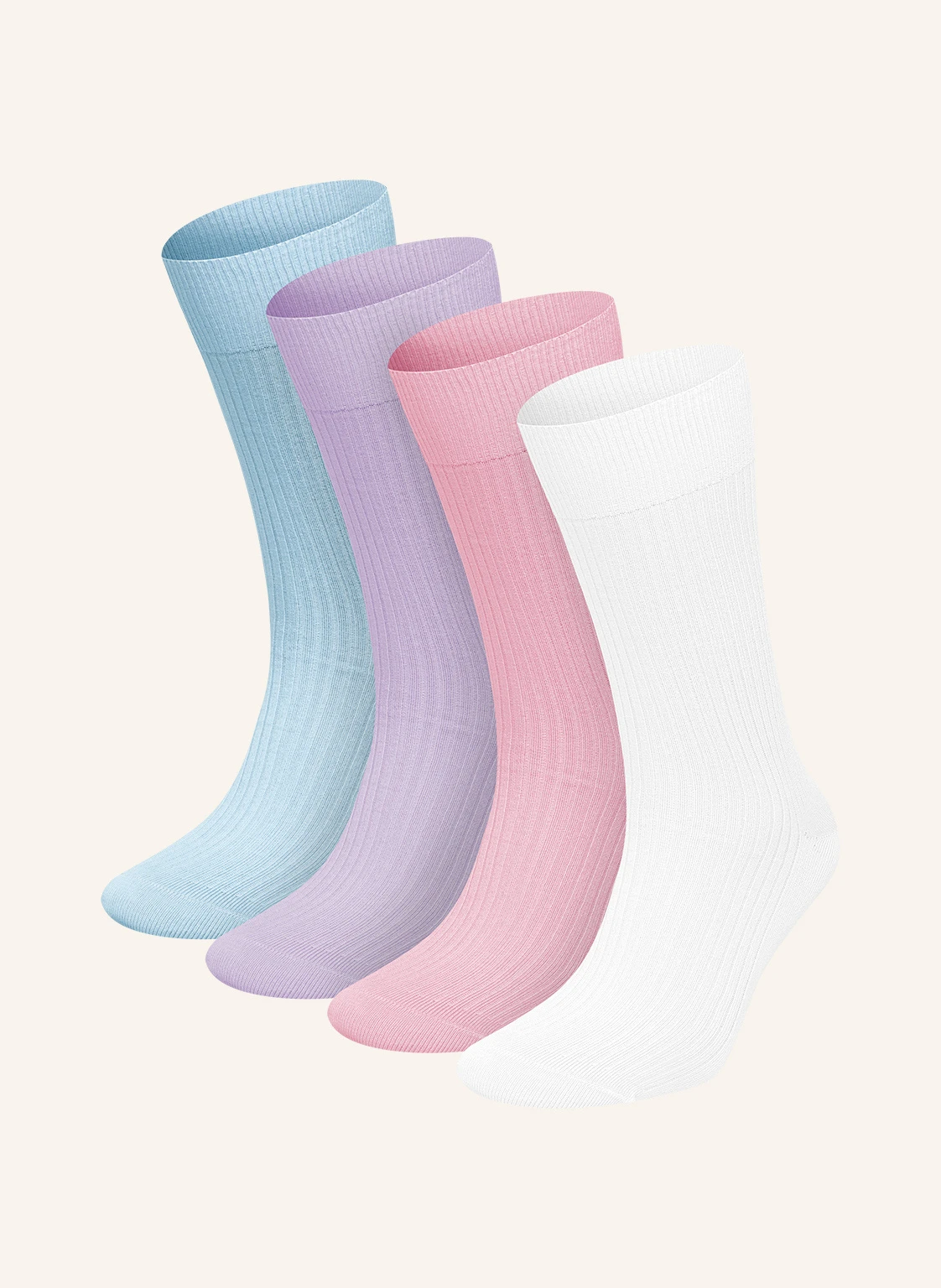 DillySocks 4er-Pack Socken PREMIUM RIBBED COLLECTION
