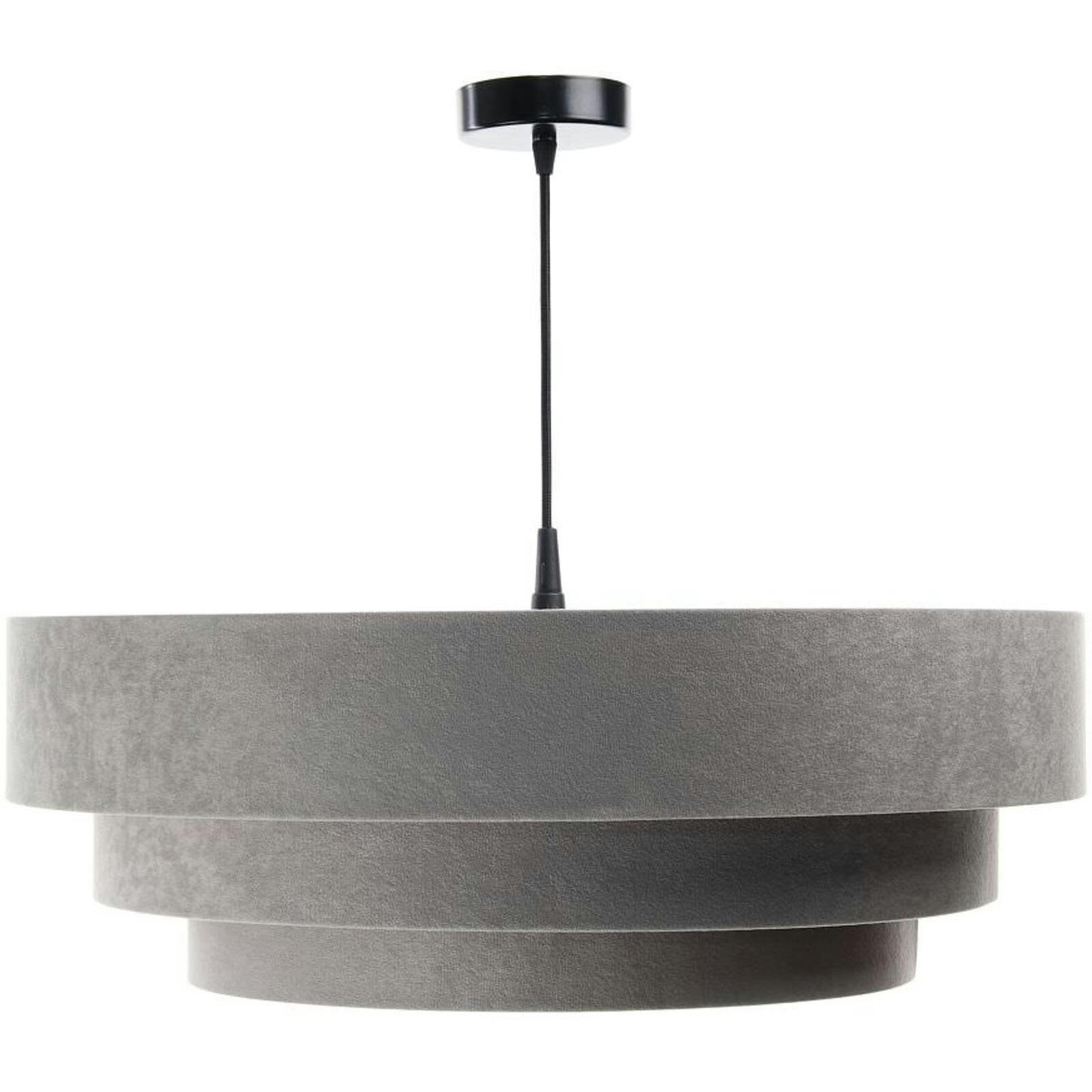 TRINITI - Suspension Tissu Gris 60x60x25 cm