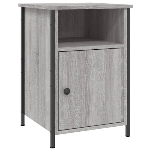 NNEVL Bedside Cabinets 2 pcs Grey Sonoma 40x42x60 cm Engineered Wood